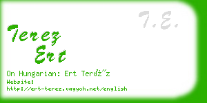 terez ert business card
